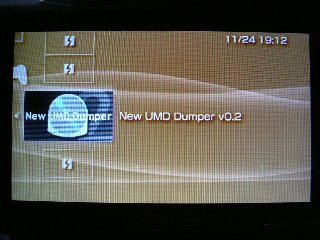 New UMD Dumper選択画面